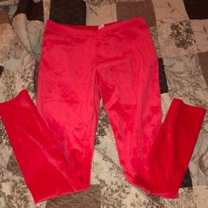 Super soft red leggings